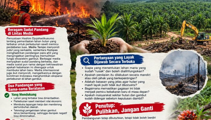 Kebakaran Hutan dan Gagasan Sawit: Bencana yang Diubah Menjadi Peluang?